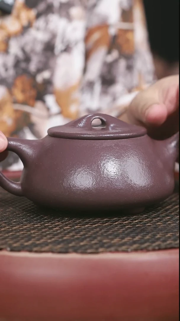 茶壶紫砂68号天青满瓢400CC微瑕