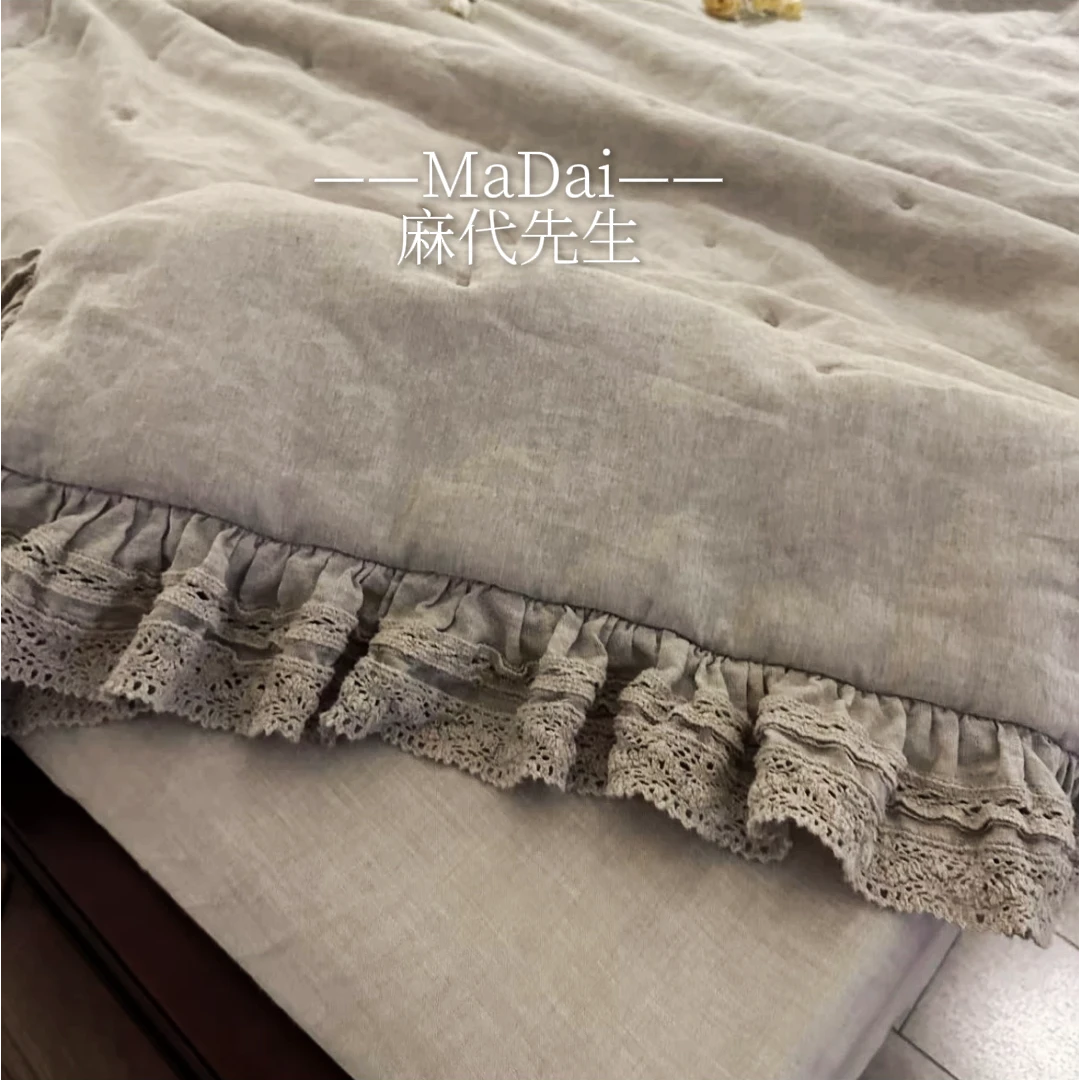 【麻代先生】罗布麻花边被子