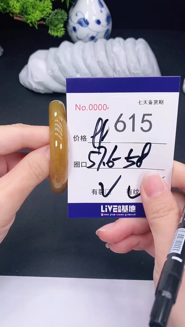 未镶嵌手镯翡翠615