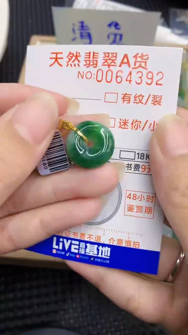 【闪购商品】翡翠颈饰18K金镶嵌            8