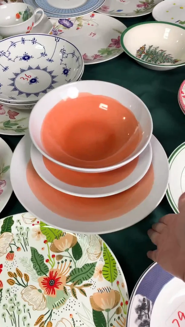 瓷陶瓷尾单C125微瑕3件套