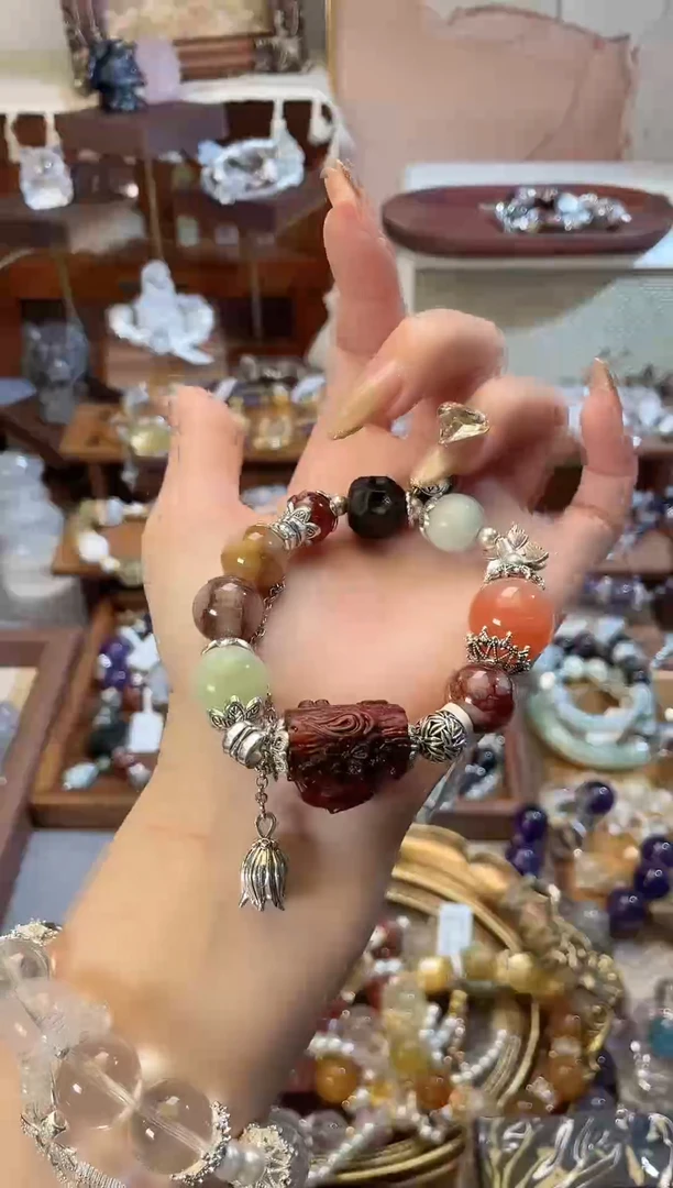 【闪购商品】水晶手串未镶嵌柚子原创水晶