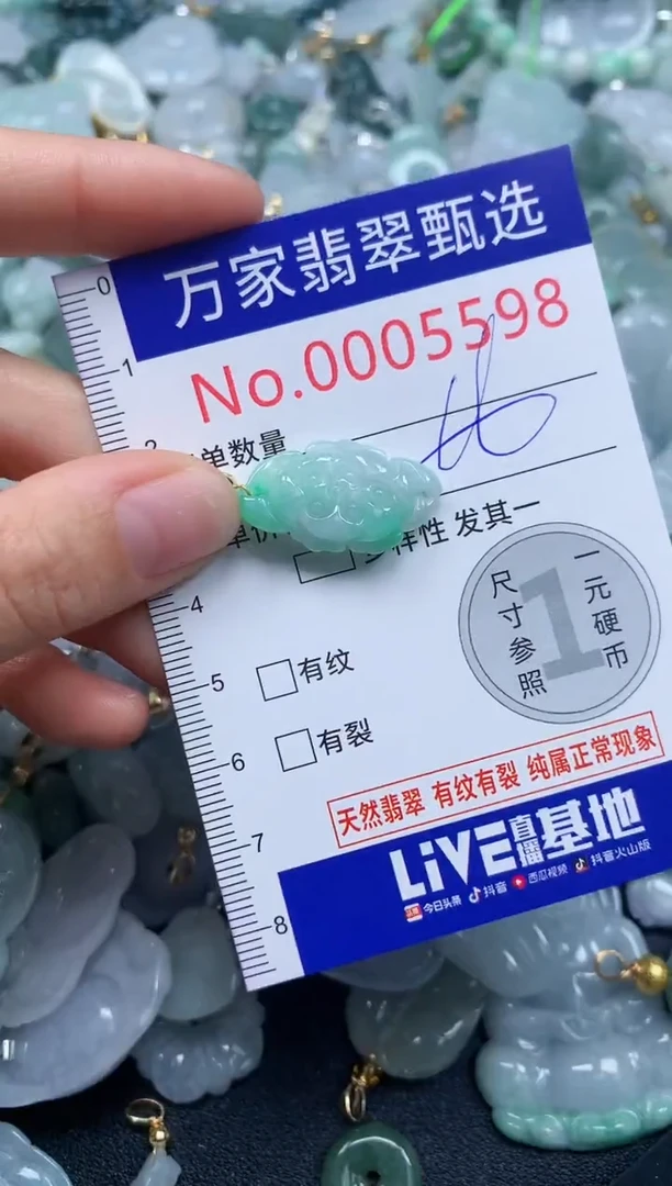 吊坠(不含链)未镶嵌翡翠5598