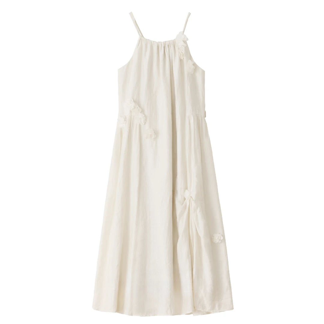 现货 【品牌撤柜款】复古连衣裙2024夏季新款温柔吊带裙DYL661199