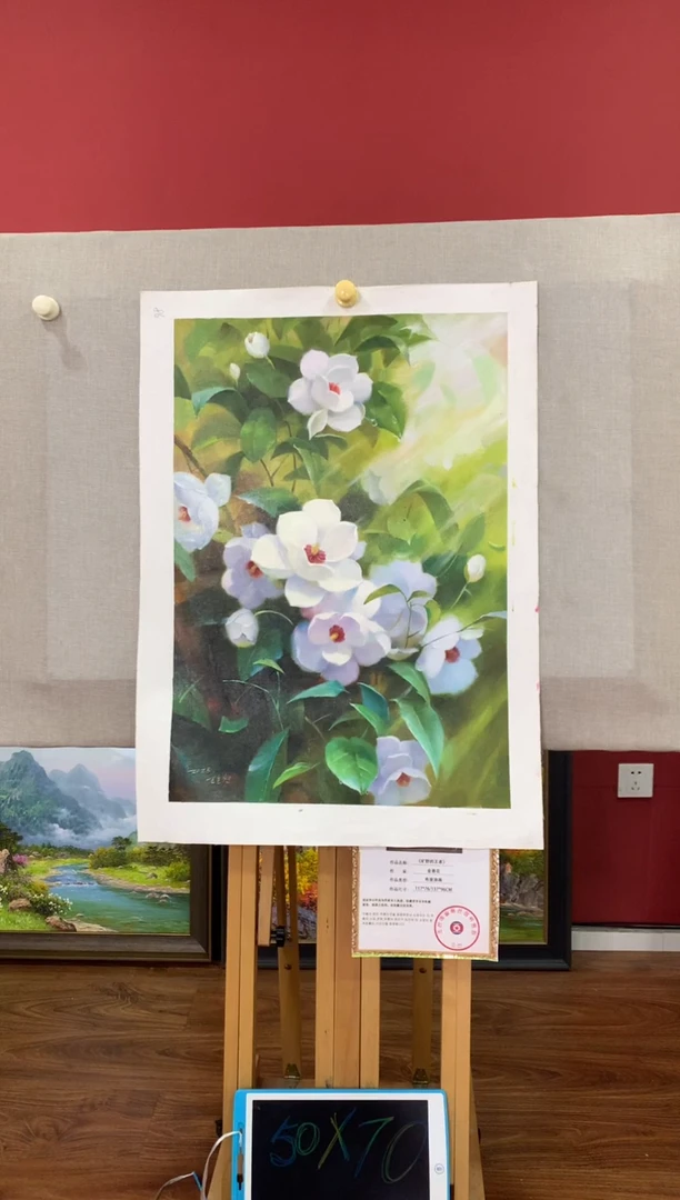 油画【28号】朝鲜原创手绘油画【功勋Ⅰ级画家丨孤品佳作】【顺丰包邮】