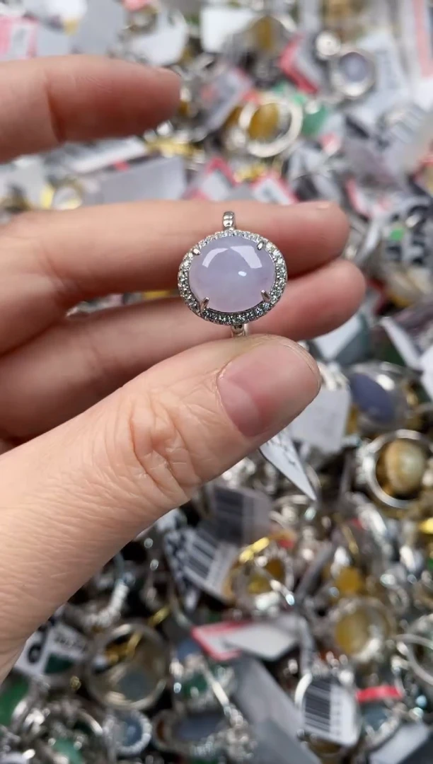 银S925镶嵌戒指翡翠555    4