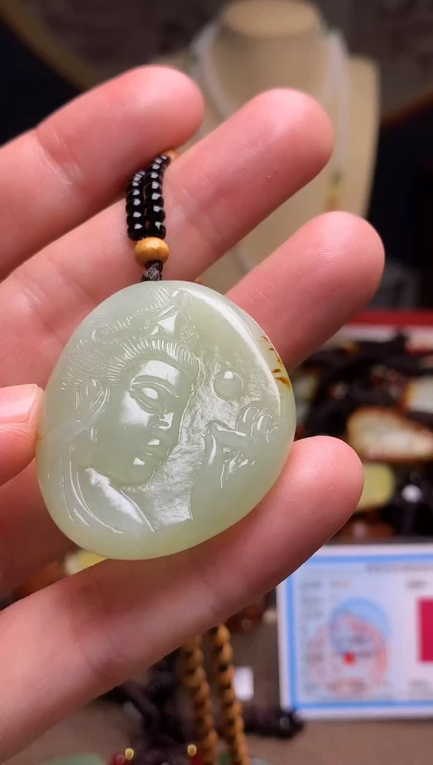 颈饰未镶嵌和田玉新疆料青海料清水和田玉吊坠