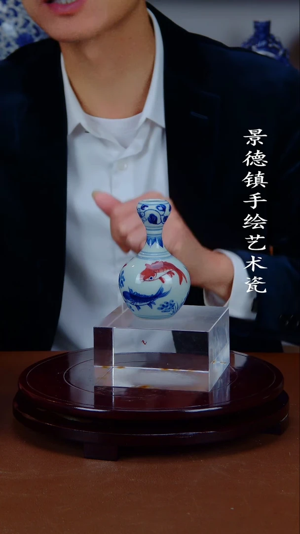 瓶景德镇手工手绘陶瓷摆件11