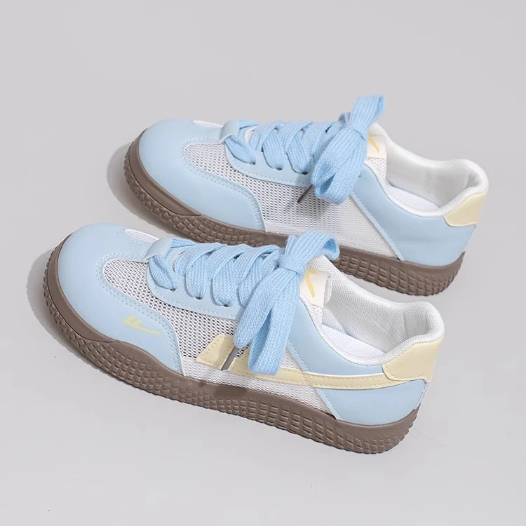 回力厚底德训鞋女2025夏季新款网面透气休闲运动鞋百搭轻便板鞋子