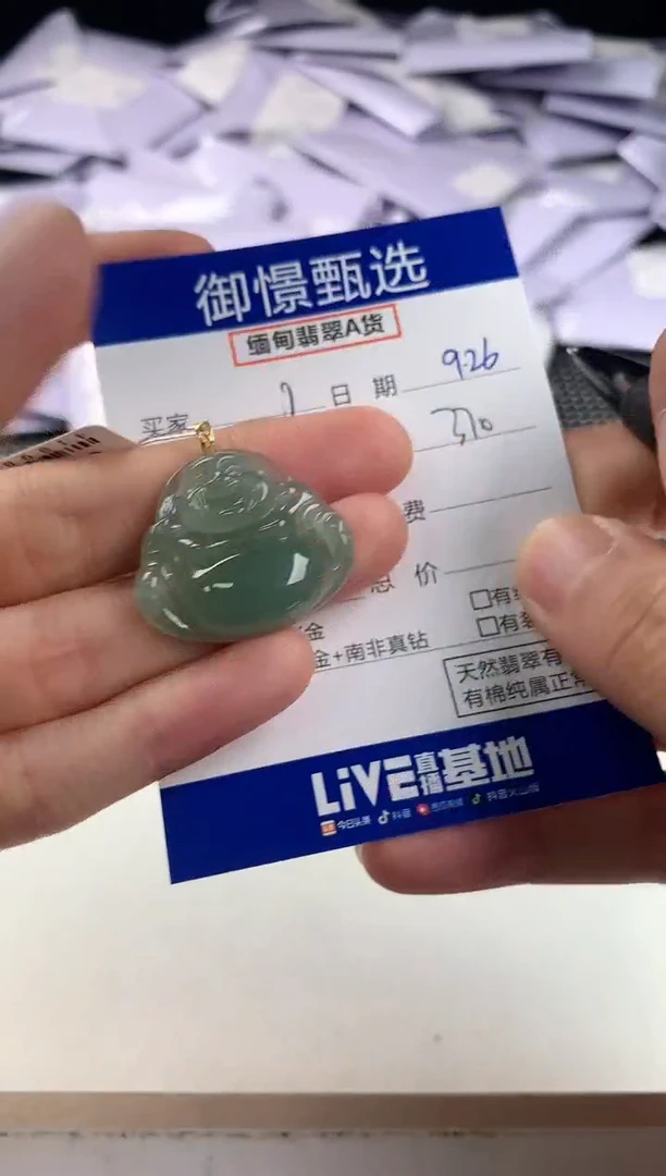 颈饰18K金镶嵌翡翠J*多样性发其一件28