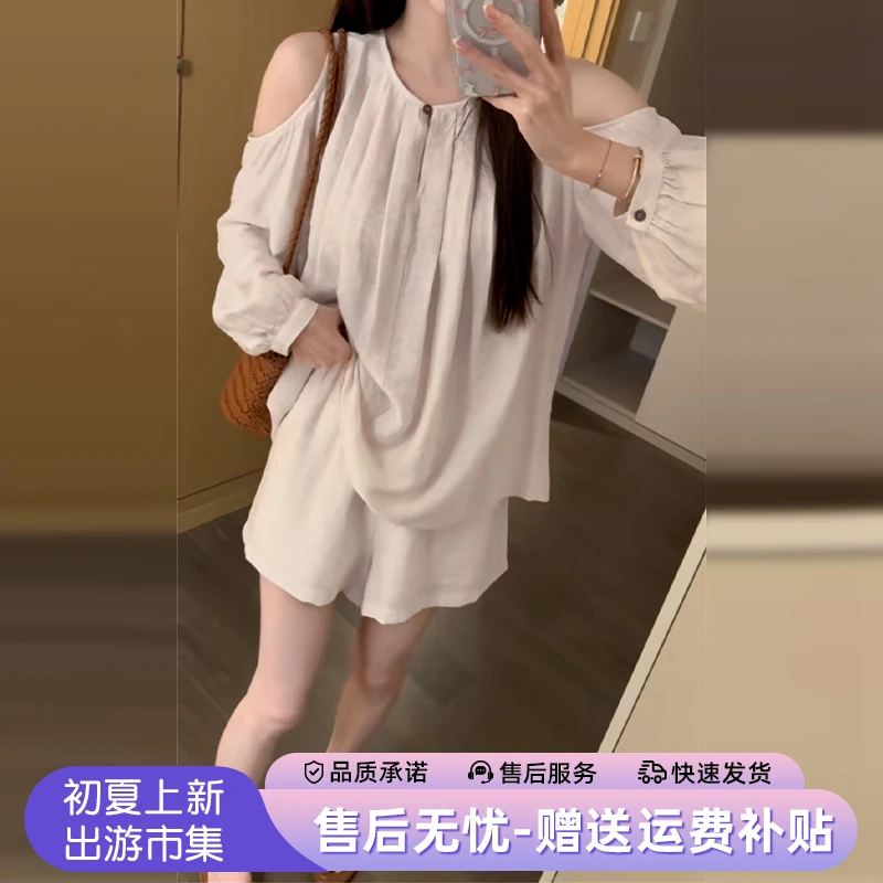 一整套时尚减龄洋气韩系穿搭今年流行休闲套装女2025新款