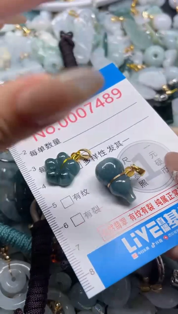 颈饰未镶嵌翡翠7489