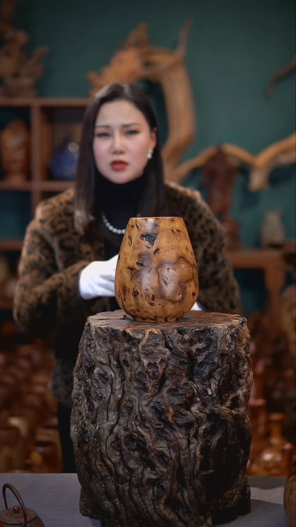 【闪购商品】枣木雷击枣木鸡心罐