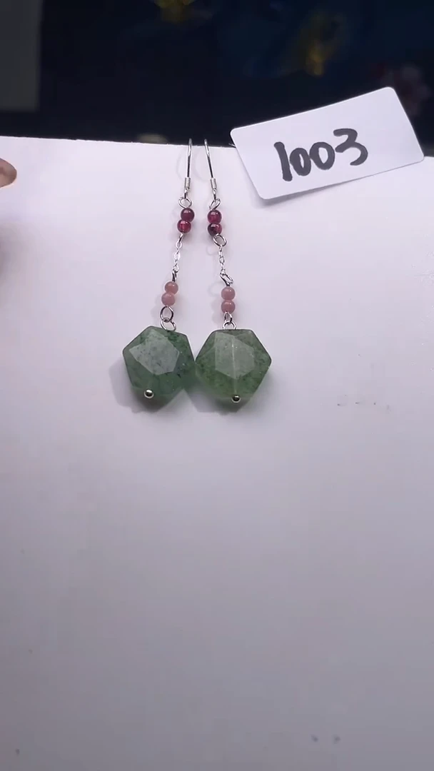 银S925镶嵌耳饰紫晶喜欢拍