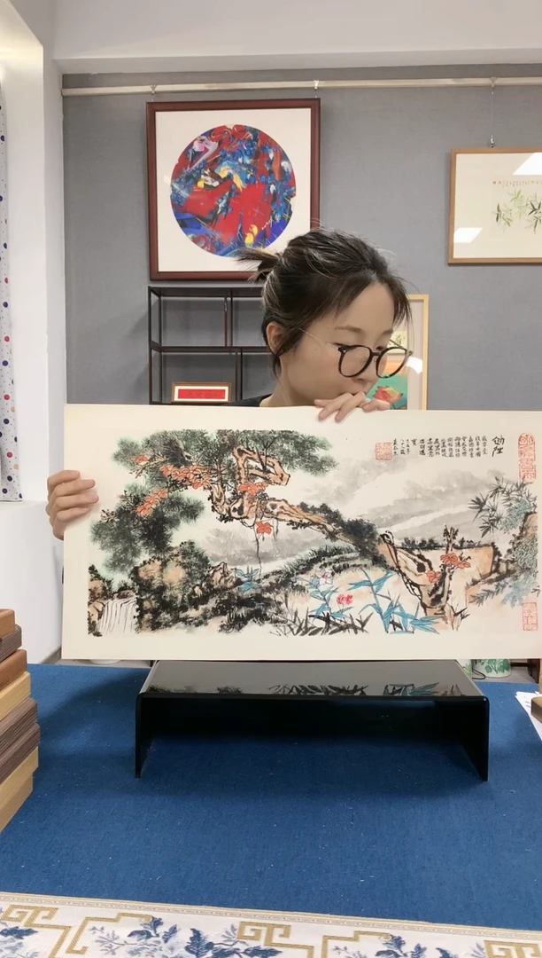 国画黄泰来老师绘画山水