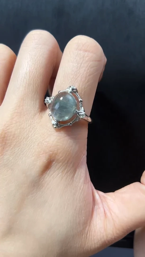 【闪购商品】水晶戒指银S925镶嵌发一（24）