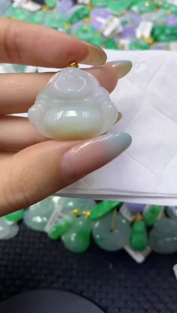 颈饰未镶嵌翡翠天然缅甸翡翠A货