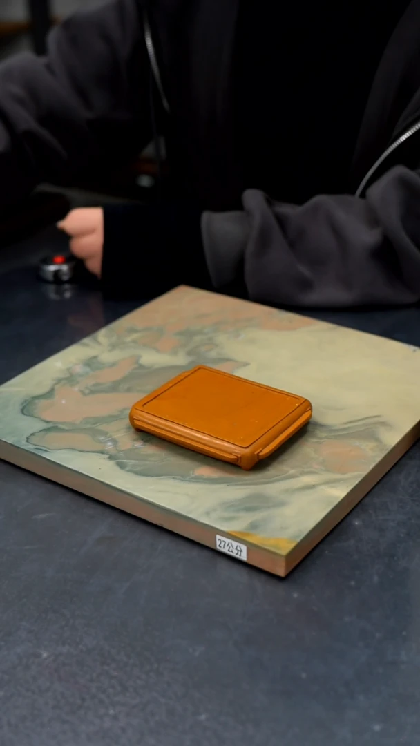 【闪购商品】10/9公分松花石金色手工仿古垫