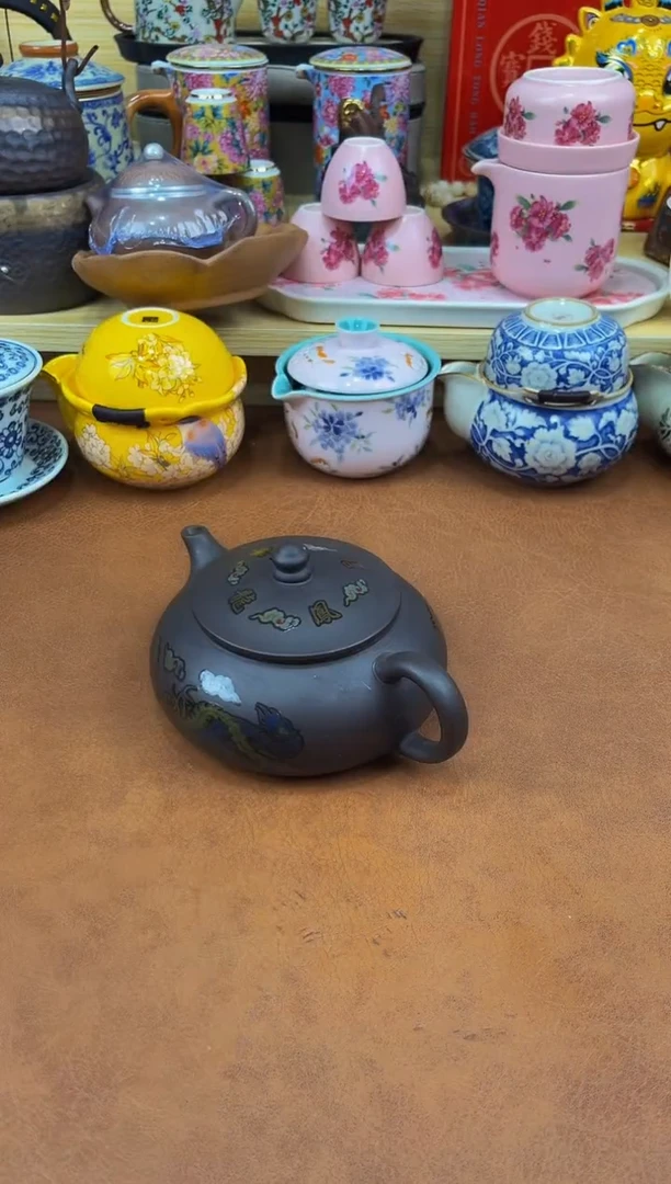 陶瓷茶具摆件旅行套组