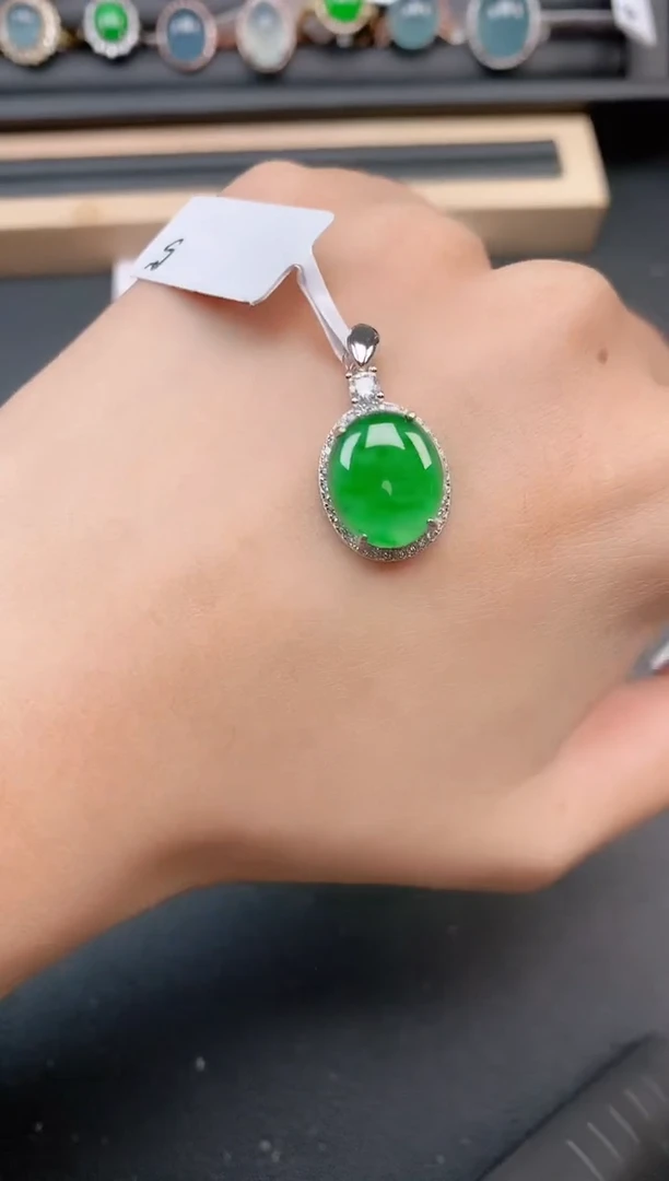 银S925镶嵌戒指翡翠1111