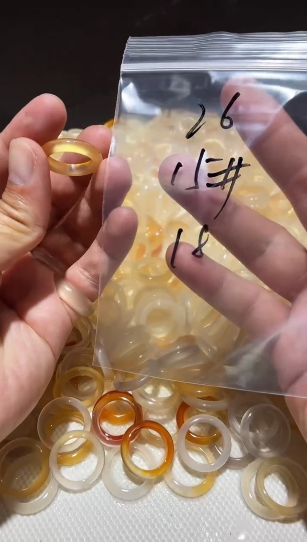 玛瑙/玉髓戒圈未镶嵌26