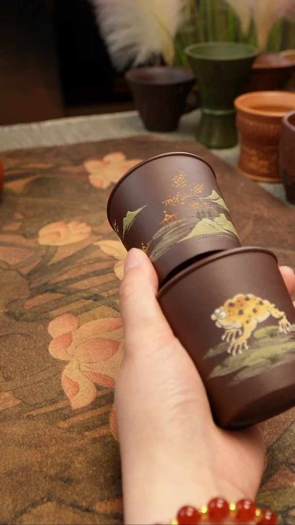 茶杯紫砂宜兴紫砂茶具正品