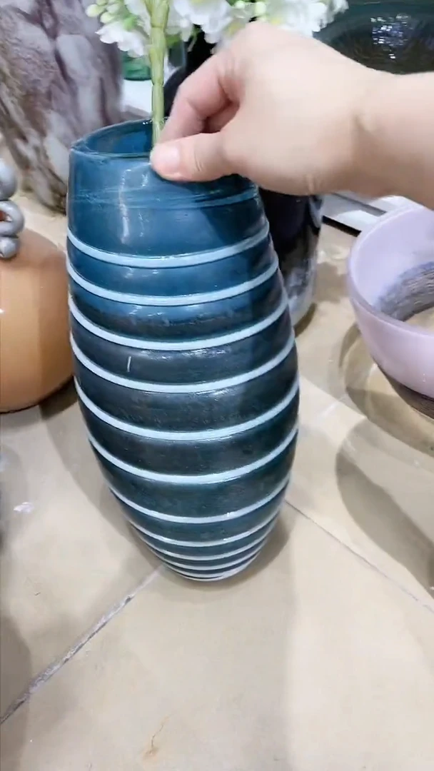 【闪购商品】琉璃30厘米花瓶做旧感花瓶