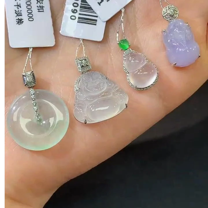 【彩虹盘】翡翠-18K金镶嵌-多样性发一件-HG04|CXQ21