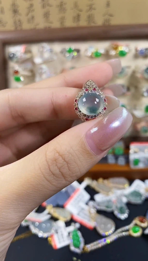 未镶嵌戒指翡翠天然A货翡翠60