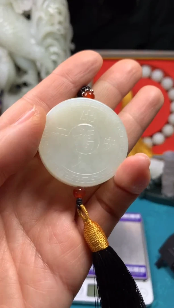 颈饰未镶嵌和田玉拍一发一