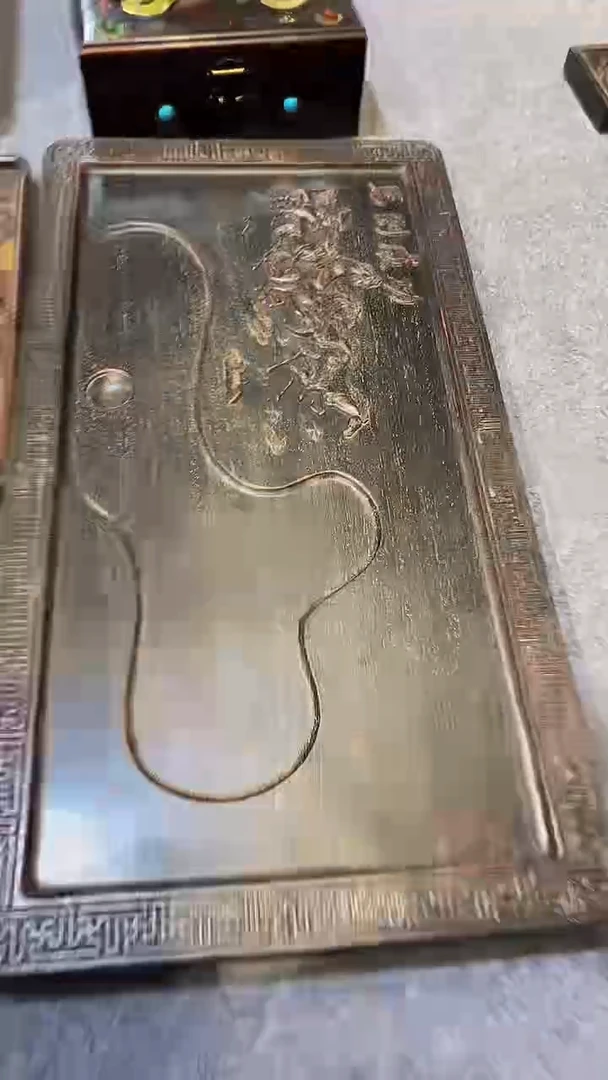 木紫檀雕刻板一物一拍