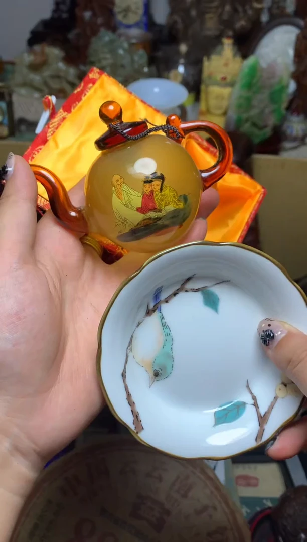 紫砂盖碗瓷器默认微瑕瓷器