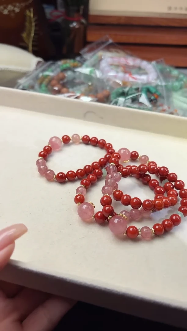 南红玛瑙未镶嵌颈饰100715843 随机发仅一件