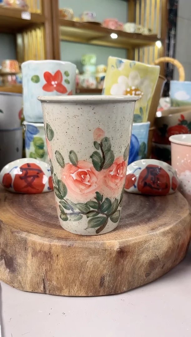 瓷片手绘高温釉下彩陶瓷