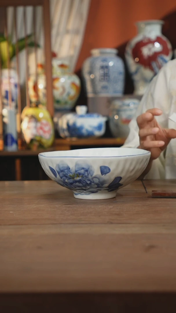 瓷片 景德镇设计师釉下手绘陶瓷餐具
