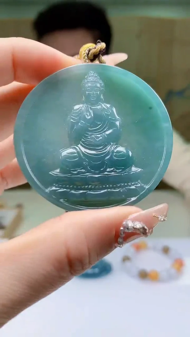 【闪购商品】定制翡翠未镶嵌4990ty-毛货挂件38