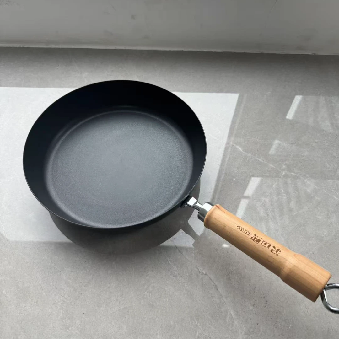 出口品质24cm泥田熙“でいでんき极铁深氮工艺煎锅