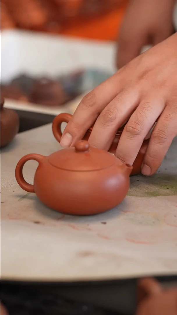 茶壶紫砂原矿手工制作宽口