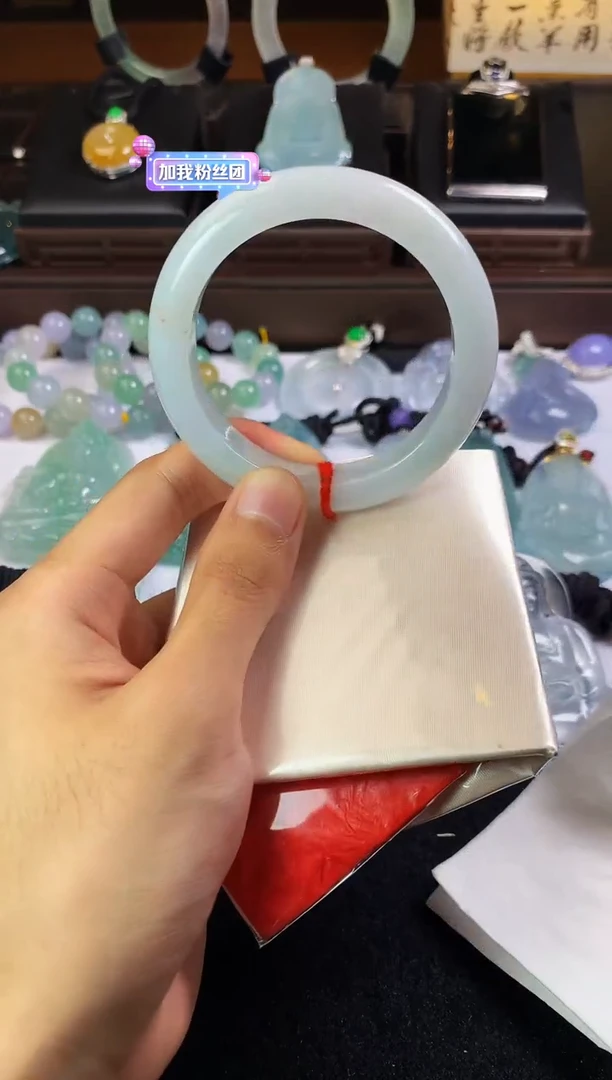 未镶嵌定制翡翠5034毛货不退不换 55圈