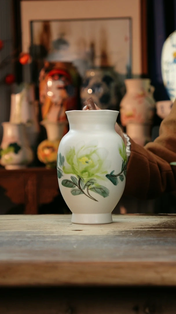 【闪购商品】瓷片景德镇纯手工釉下彩精品花瓶
