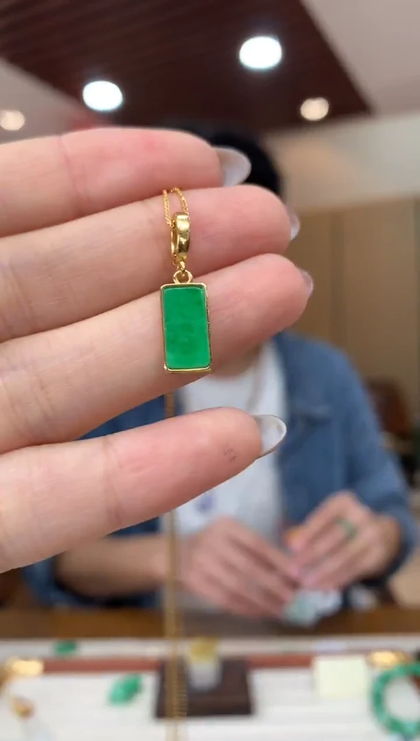 吊坠(不含链)未镶嵌翡翠无事牌