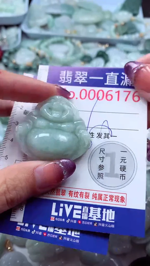 翡翠未镶嵌吊坠(不含链)6176