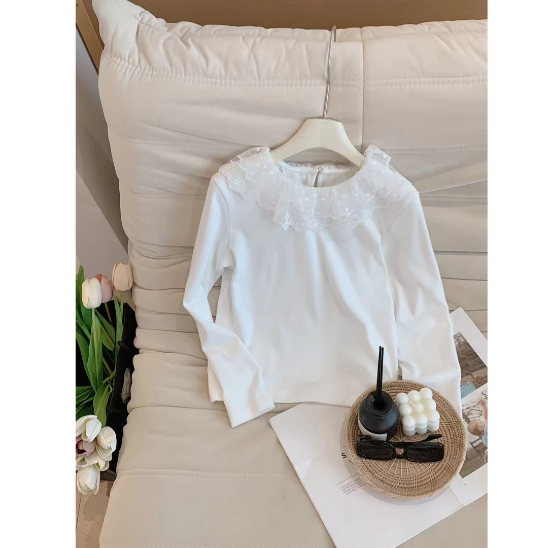 SZKP秋季新款女童装长袖T恤中大童休闲百搭儿童打底衫BGYQ556096