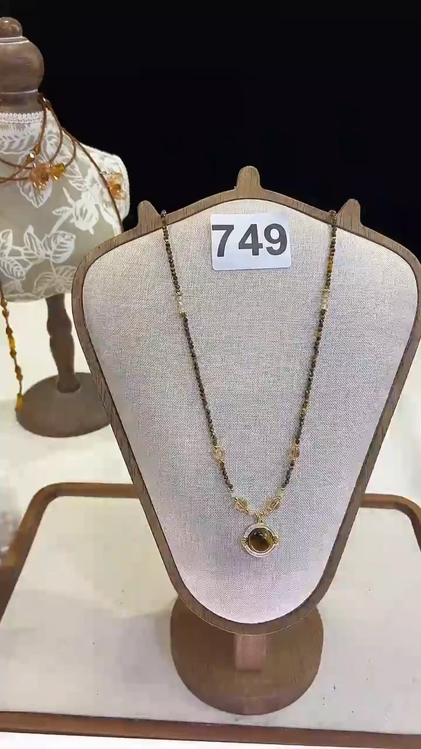 项链钛钢淡水珍珠749