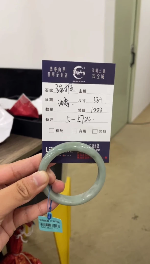 吊坠(赠链)未镶嵌翡翠L 53+正圈 5724