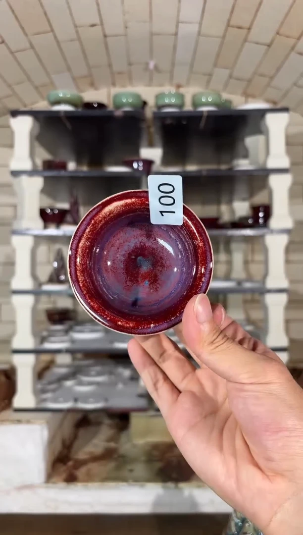 摆件精品窑变钧瓷茶器