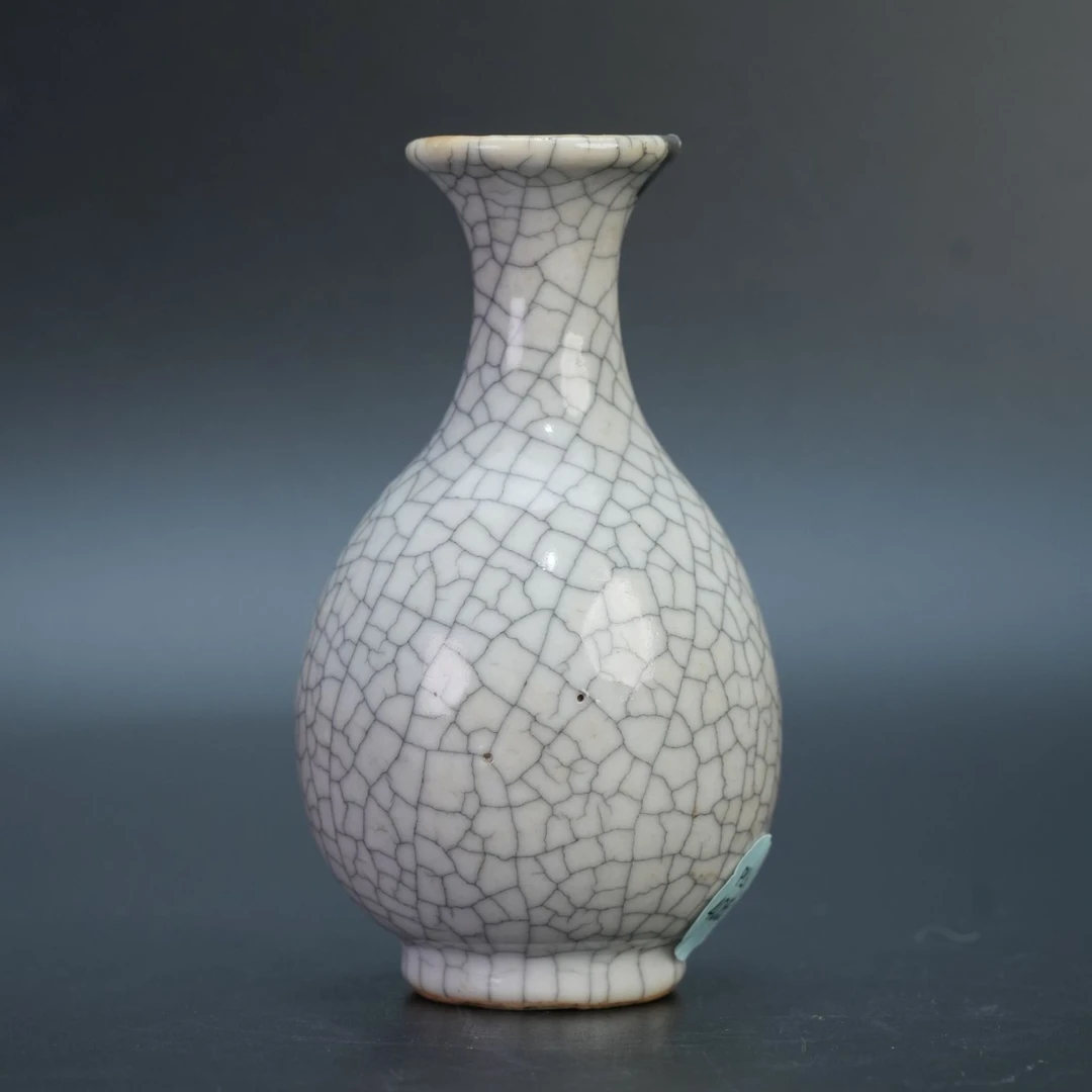 lot12920 4055 清乾隆 哥釉小玉壶春瓶 H:10.5