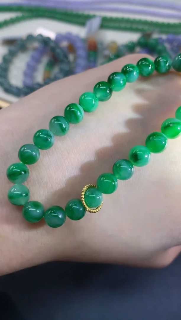 【闪购商品】翡翠手串未镶嵌珠链A99|15000