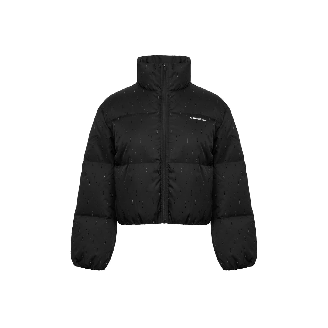 ANN ANDELMAN【商场同款新品】25短款时尚休闲黑色流星钻钻羽绒服