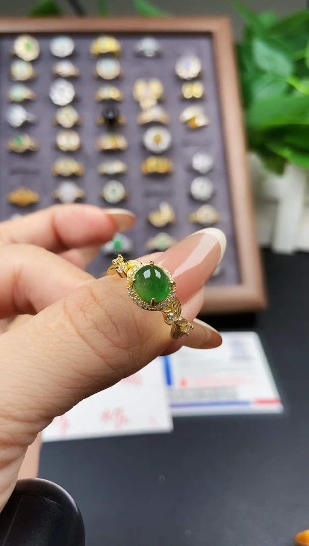 银S925镶嵌手链翡翠152